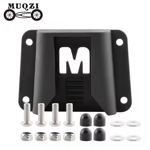 MUQZI for Brompton Bag Front Carrier Mount Adapter Bike Front Bag Block Carrier Bracket with Screws 