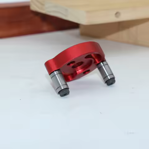 Hobby‑Grade Woodwork Positioning Fixture Round Aluminum Guide Plate Metric Steel Bushings Accurate D
