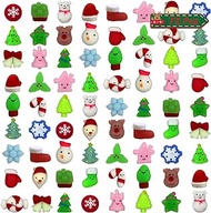 QINGQIU 72 PCS Christmas Mochi Squishy Toys Squishies Christmas Toys for Kids Girls Boys Toddlers Christmas Party Favors Stocking Stuffers Gifts