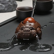 1304 People Collection Tranquil Life Lucky Three-legged Purple Clay Golden Toad Purple Clay Tea Set 