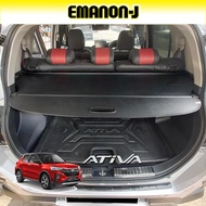 Hc Cargo Perodua ATIVA Leather Retractable Trunk Tonneau Cover Rear Cargo Boot Shade Accessories