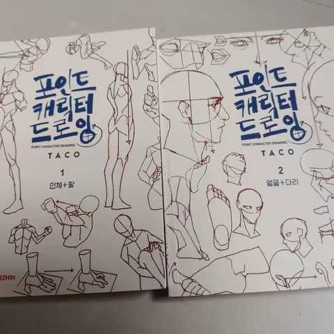 1 pcs Bilingual English And Korean Book Point Character Drawing Taco Korean Painter's Animation Char