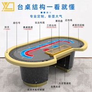 YD Baijiale Poker Table 8-Bit Poker Table I-Shaped H-Foot Entertainment Factory Professional Customi