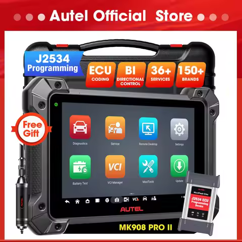 Diagnostic Tools Autel MK908PRO II MK908 PRO 2 Automotive OBD2 Scanner J2534 ECU Programming Tools P