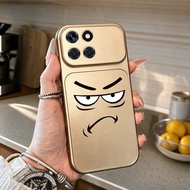 Case for honor X8B X8A x8c x8d x6d x6c 4g X6B X6A X6S X6 X8 5G Angry expression metallic paint phone