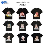 ADLV [acme de la vie] Oversize T-Shirt Baby Face Model Black Donuts For Men And Women