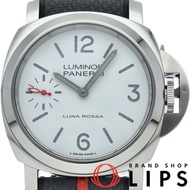 二手沛納海 Luminor Luna Rossa 44mm，全球限量 1500 枚，Luminor Marina 44mm PAM01342，帶錶盒、保固卡、不鏽鋼/橡膠錶帶，白色，拋光，狀況極佳。