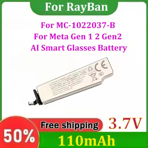 3.7V 219mAh for MC-1022037-B For RayBan Meta Gen 1 2 Gen2 AI Smart Glasses Battery