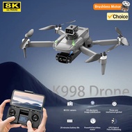 New K998 brushless drone 8K dual camera quadcopter FPV obstacle avoidance optical flow helicopter remote control children's toys