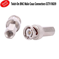 [Malaysia Stock] Twist-On BNC Male Coax Connectors CCTV RG59