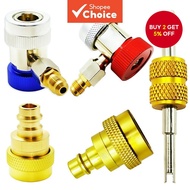 Lichamp Car A/C Adapters R1234YF R134A, AC R134 R1234 R 134A 1234YF Quick Couplers Connectors Kit  L