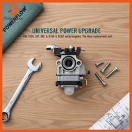 Pinkcat Brush Cutter Engine Carburetor 10mmpatible with TU26 34F 36F 1E34F 1E36F Efficient Fuel Flow