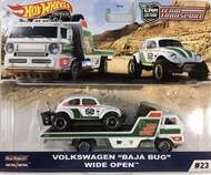 VW Volkswagen Baja Bug + Wide Open - White - Hot Wheels 1:64 scale