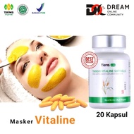 Tiens Masker Vitaline - Vitamin E Pembersih Flek &amp; Jerawat -20softgel