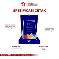 Plakat Akrilik Premium Piagam Penghargaan Tropi Wisuda - Plakat Wp.44