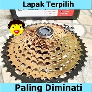 SPROCKET CASSETTE RAZE 9sp 11T - 46T GOLD 9 SPEED sepeda murah