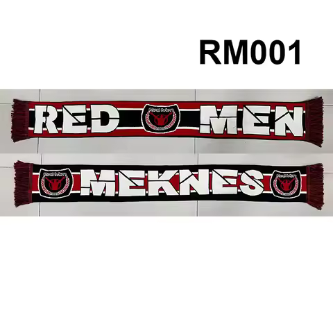 145*20 cm Size Ultras Red Men Meknes Scarf for Fans Double-faced Knitted RM001