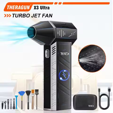 Updated X3Ultra Turbo Jet Fan,Mini Handheld 180000RPM Powerful Compressed air Duster for Car Dryer/P