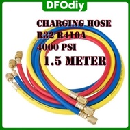 DFOdiy Charging Hose Set R410a R32 Air Cond Refrigerant Manifold Gauge Hose GAS METER HOSE