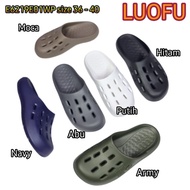 E6219E01WP LUOFU jelly sandal pria selop sendal baim bakpau cowok karet