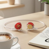 QKZ AKX IEM Earbuds 10mm Bass Driver 3.5mm Wired, Mic & Ergonomic Fit – Ideal for Daily Commute and 