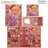 หุ้นแท้ KEVIN&COCO84color Polka Dot Queen Eyeshadow Palette Blush & Highlight & Contour เนื้อแมท เนื