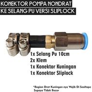 Nondrat Pump Connector to PU Hose Sliplock Version 6mm/ 8mm 10mm