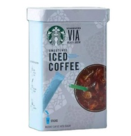 STARBUCKS VIA Sweetened ICED Coffee (USA Imported) สตาร์บัค เวีย ไอซ์ คอฟฟี่ 12.8g. x 15ซอง