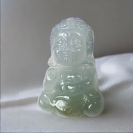 冰綠翡翠精雕寶寶佛 | 天然緬甸玉翡翠A貨 | 送禮