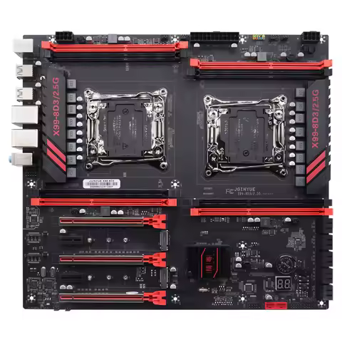 JGINYUE X99-8D3/2.5G DDR3 E-ATX Motherboard Supports 2011-3 Needles E5 2678V3/E5 2696V3/E5 2629V3/E5