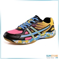 Giày Cầu Lông Nam Nữ Lefus L08 Màu Đen - Giày Thể Thao Tránh Chấn ThươngĐộ Bền Cao