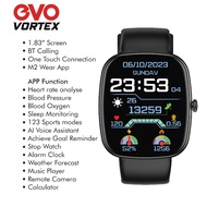 EVO VORTEX Smartwatch Silicon Band 1"83 Inch Bluetooth calling