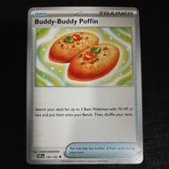 Pokemon Card TCG : SV5 Temporal Forces: Buddy-Buddy Poffin 144/162 Buddy Buddy Poffin/ Prismatic Evo