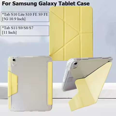Y-Folding Case for Samsung Galaxy Tab S10 Lite S10 FE S9 FE 5G 10.9 Inch Tab S11 S9 S8 S7 11'' with 