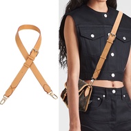 Bag straps, suitable for lv handbags wide shoulder crossbody leather straps, single shoulder adjustable real leather belt, boutique bag accessories