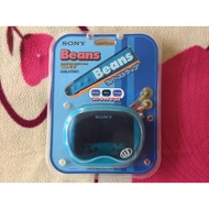 🇯🇵 RARE JDM Blue Sony WM-EQ7 "Beans" Walkman • Pea-Shaped Cassette Player •  Full Set