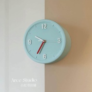 Arce Corner Clock Corner Wall Clock Minimalist Solid Color Silent Clock Art Decoration Hole-Covering