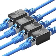 RJ45 Ethernet Coupler, Aoiutrn 4 Pack RJ45 LAN Internet Female to Female Network Extender Connector 