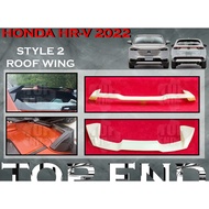 HONDA HRV HR-V SUV 2021 2022 STYLE 2 REAR TOP WING SPOILER TAILGATE SPOILER MATERIAL ABS BODYKIT