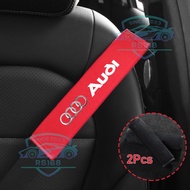 RS168 Audi Car Seat Cover Belt Shoulder Pad Seatbelt Cotton Auto Safety Belts Shoulder Protection For Audi A3 A4 A6 Q3 Q4 Q5 Q7
