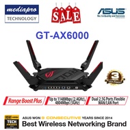 ASUS ROG Rapture GT-AX6000 Dual-Band WiFi 6 Gaming Router, Dual 2.5G Ports - 3 Year Local Asus Warra