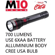 LE-300 700 LUMENS 6XAA BATTERY M10 ALLUMINIUM BODY 10W STROBE LED FLASHLIGHT TORCH LIGHT CWH TOOLS B