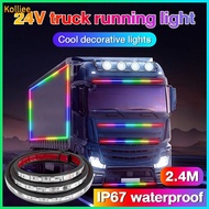Truck Light 24V Strobe Running Streamer Led strip lights Dynamic Streamer For Van Truck Tailga