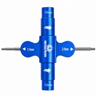 RC Universal Repair Tool 7mm Outer Hex Cross Wrench Sleeve 1.5mm 2mm Hex Screwdriver Spanner For RC 
