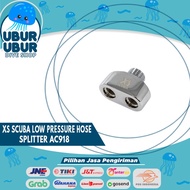 XS SCUBA Low Pressure Hose Splitter 9/16-18 Male To 3/8-24 Male AC918