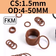 O-ring FKM CS1.5mm * OD4-50mm Sealing ring O-ring Brown Black Fluorine