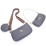 3 in 1 Sling Bag For Women Handphone Wallet Key Card Purse Gift H8028