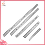 ◊ justeasybuy ◊   Stainless Steel Ruler Millimeter Ruler Metal Straight Edge Ruler Measuring Ruler