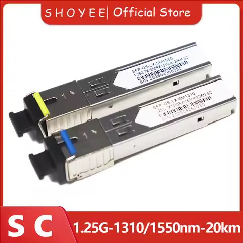 SC New SFP Transceiver SFP Module 1.25G 1310nm/1550nm 20km fiber switch Compatible module with Switc