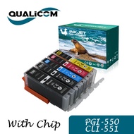 550XXL 551XXL PGI550 CLI551 1SET 6PCS Katrij Dakwat Serasi untuk Canon Pixma PIXMA ip7250 iP8750 MG5